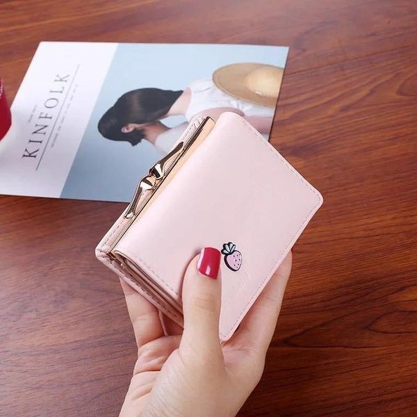 wallets 2021 wallet ladies students korean version fashion cute simple short women's casual clutch, Red;black
wallets 2021 wallet ladies students korean version fashion cute simple short women's casual clutch, Red;black