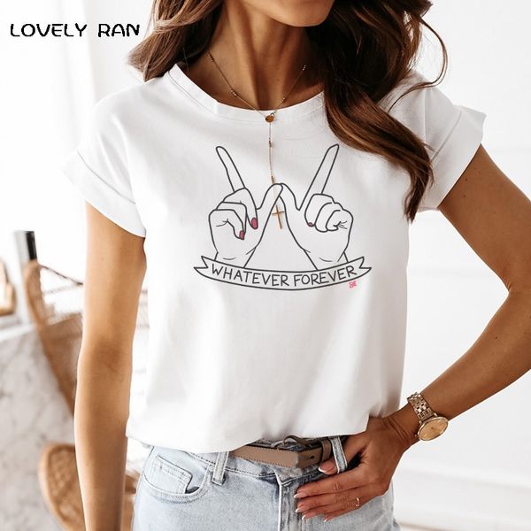 100% cotton short sleeve womens t-shirt letter print dramatic casual loose simple tshirt female 2021 summer streetwear t shirts, White
100% cotton short sleeve womens t-shirt letter print dramatic casual loose simple tshirt female 2021 summer streetwear t shirts, White