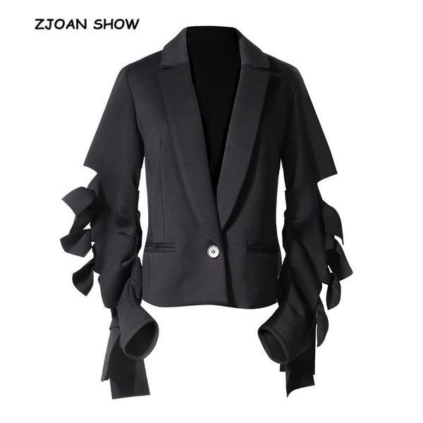 women's suits & blazers 2021 women fashion 3d bow tied lacing up sleeve blazer vintage notched collar slim fit suit black red jacket co, White;black
women's suits & blazers 2021 women fashion 3d bow tied lacing up sleeve blazer vintage notched collar slim fit suit black red jacket co, White;black