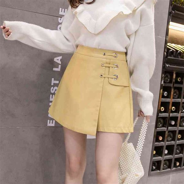 lady pu leather skirt women's a- line package hip irregular autumn and winter korean fashion clothing skirts p368 210527, Black
lady pu leather skirt women's a- line package hip irregular autumn and winter korean fashion clothing skirts p368 210527, Black