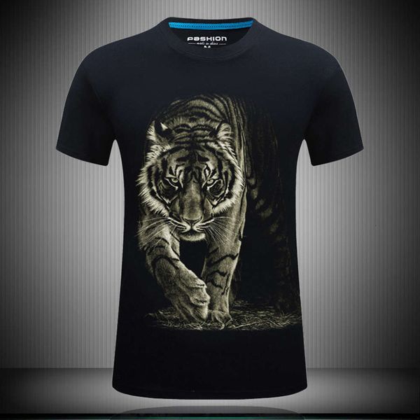 summer men's 3d t-shirt tiger pattern short sleeve large loose half bottom coat, White;black
summer men's 3d t-shirt tiger pattern short sleeve large loose half bottom coat, White;black