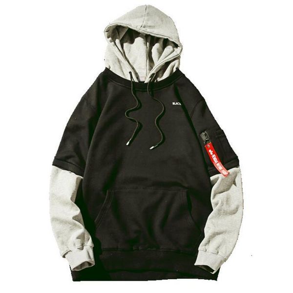 wholeslae- fashion tide brand autumn men's trend hoodie two-piece hooded sweater for hoodies, Black
wholeslae- fashion tide brand autumn men's trend hoodie two-piece hooded sweater for hoodies, Black