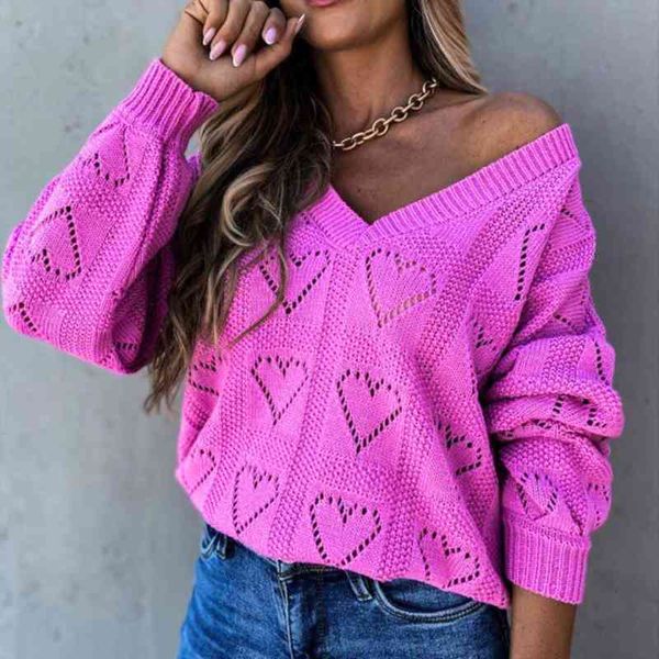 women autumn winter love heart hollow crochet sweater loose knitwear elegant top, White;black
women autumn winter love heart hollow crochet sweater loose knitwear elegant top, White;black
