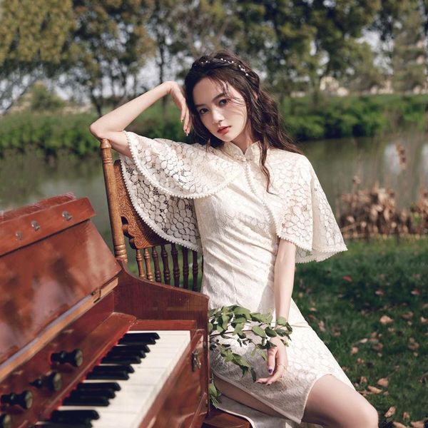 ethnic clothing elegant sweet lace shawl+qipao two-piece slim womem chinese dress traditional vintage vestido chino girl cheongsam plus size, Red
ethnic clothing elegant sweet lace shawl+qipao two-piece slim womem chinese dress traditional vintage vestido chino girl cheongsam plus size, Red