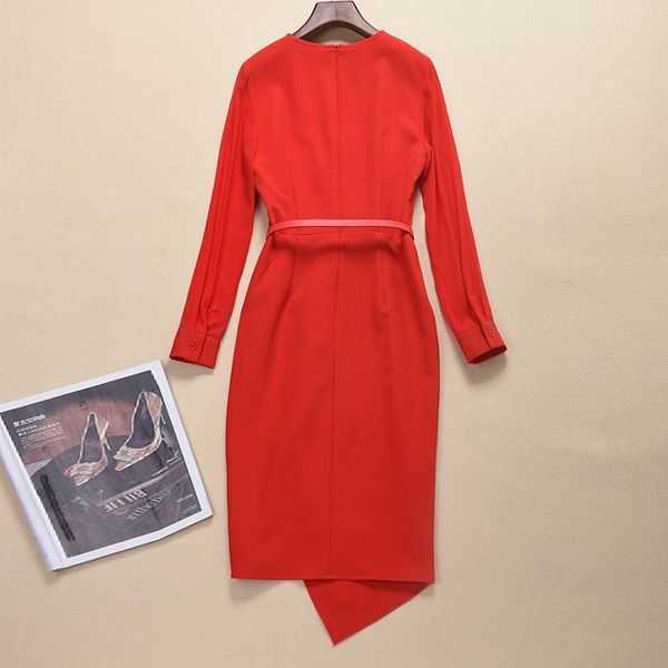 dress elegant red black work autumn office ladies v-neck pleated patchwork long sleeve bodycon sheath knee length dress ol, Black;gray
dress elegant red black work autumn office ladies v-neck pleated patchwork long sleeve bodycon sheath knee length dress ol, Black;gray