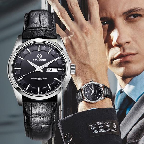 wristwatches starking men mechanical watch miyota 8205 movt automatic self-wind watches waterproof sapphire wristwatch gift relogio masculin, Slivery;brown
wristwatches starking men mechanical watch miyota 8205 movt automatic self-wind watches waterproof sapphire wristwatch gift relogio masculin, Slivery;brown