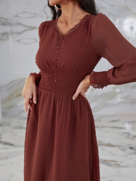 swiss dot shirred waist a-line dress f0wm#, Black;gray
swiss dot shirred waist a-line dress f0wm#, Black;gray