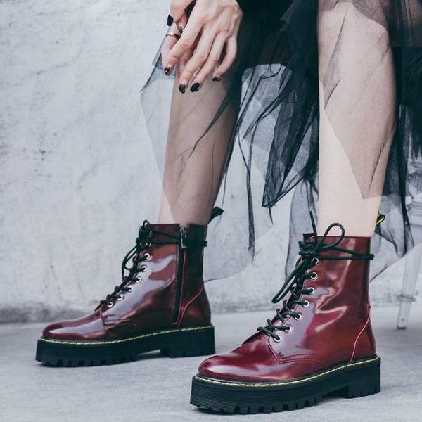 boots pxelena thick platform chunky heel women punk rock gothic real leather lace up knight riding motorcycle boot, Black
boots pxelena thick platform chunky heel women punk rock gothic real leather lace up knight riding motorcycle boot, Black
