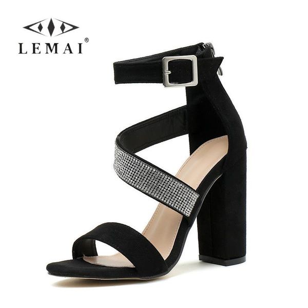 sandals lemai women's stiletto rhinestone color matching temperament fashion super high heels shoes large size for women, Black
sandals lemai women's stiletto rhinestone color matching temperament fashion super high heels shoes large size for women, Black