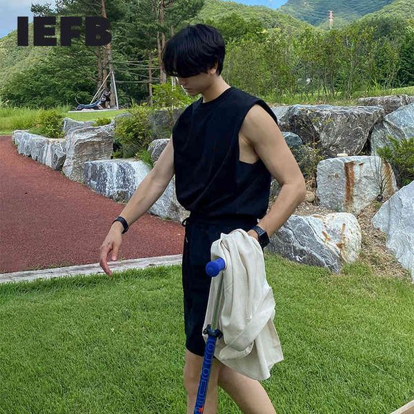 iefb summer black white tank tpps men's sleeveless t-shirt personality fashion in korean fashion sports vest 9y7053 210524
iefb summer black white tank tpps men's sleeveless t-shirt personality fashion in korean fashion sports vest 9y7053 210524