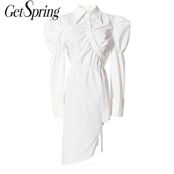 getspring women dress diagonal placket shirt puff sleeve asymmetrical hem loose long es irregular summer es 210601, Black;gray
getspring women dress diagonal placket shirt puff sleeve asymmetrical hem loose long es irregular summer es 210601, Black;gray
