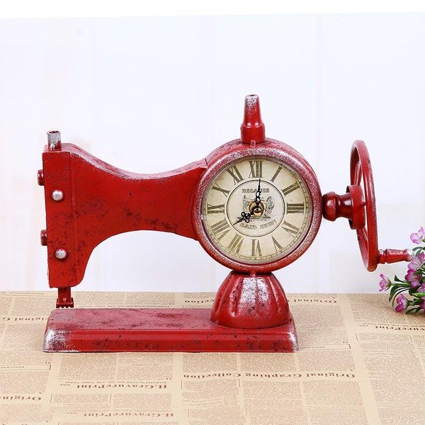desk & table clocks antique clock retro sewing machine modeling single-sided vintage creative red blue black home decor
desk & table clocks antique clock retro sewing machine modeling single-sided vintage creative red blue black home decor