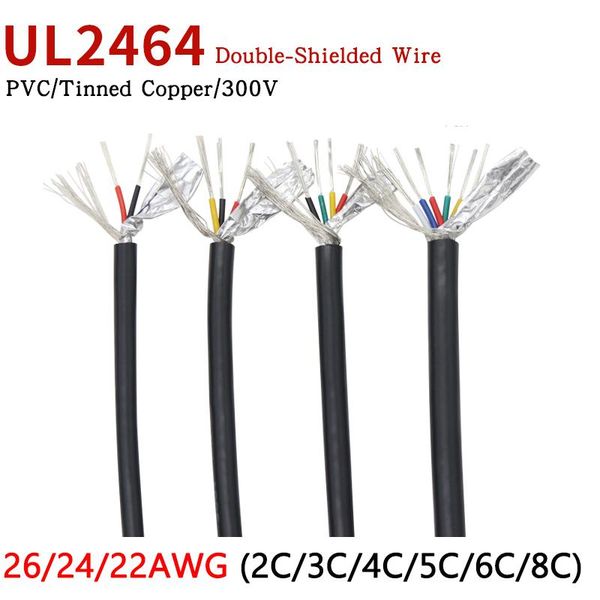 other lighting accessories 10m ul2464 shielded wire 26awg 24awg 22awg channel audio line 2 3 4 5 6 8 cores copper signal control cable sheat
other lighting accessories 10m ul2464 shielded wire 26awg 24awg 22awg channel audio line 2 3 4 5 6 8 cores copper signal control cable sheat