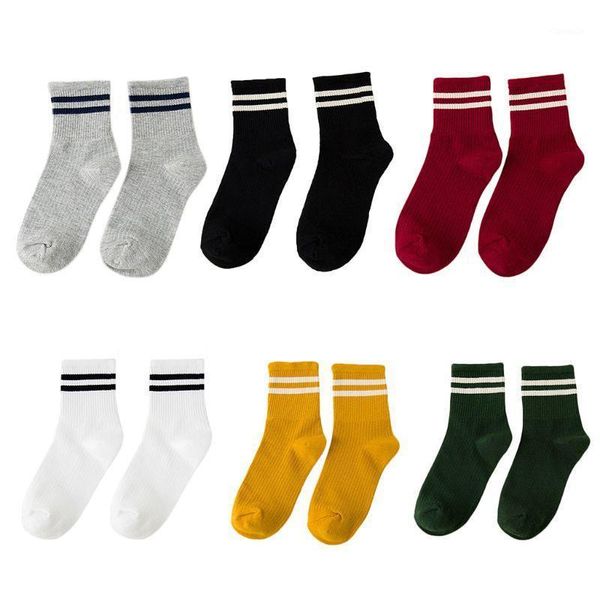 women girls harajuku double striped long crew socks ribbed knit bright solid color hip-hop skateboard cotton sports tube hosiery, Pink;yellow
women girls harajuku double striped long crew socks ribbed knit bright solid color hip-hop skateboard cotton sports tube hosiery, Pink;yellow