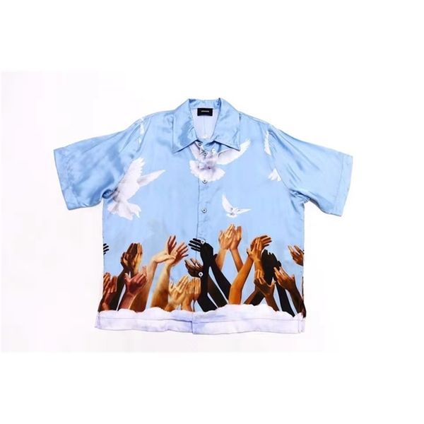 summer blue casual peace dove shirt men women beach loose short sleeve 210420, White;black
summer blue casual peace dove shirt men women beach loose short sleeve 210420, White;black