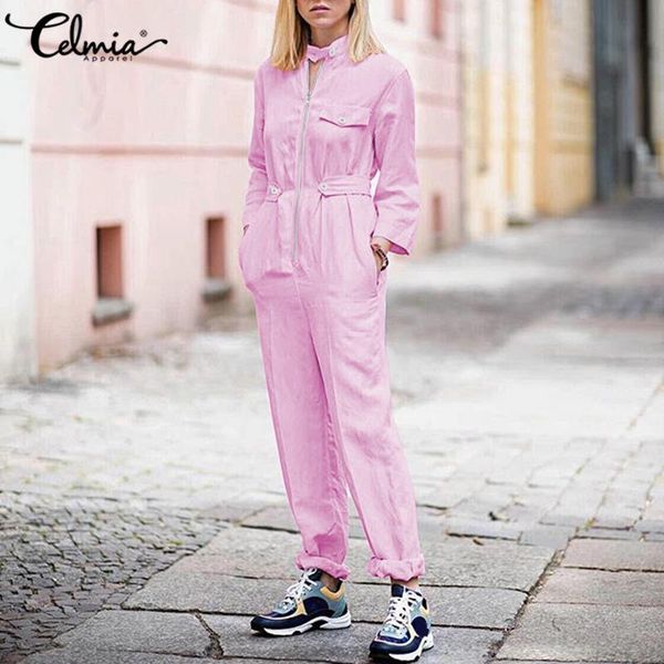 2021 celmia rompers womens loose cargo overalls fashion sleeve work jumpsuits zipper solid color long playsuits 5xl, Black;white
2021 celmia rompers womens loose cargo overalls fashion sleeve work jumpsuits zipper solid color long playsuits 5xl, Black;white