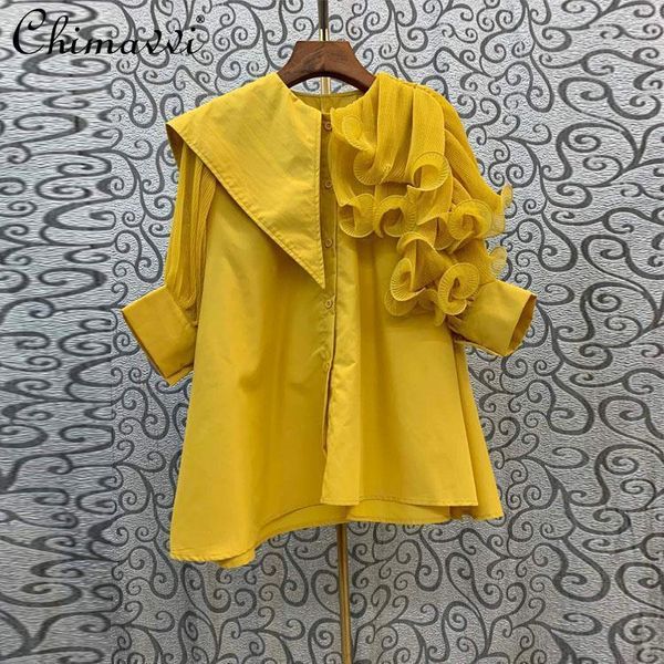 women's blouses & shirts white plus size clothing round neck pleated ruffled irregular female stitching loose short sleeve cvasual shir
women's blouses & shirts white plus size clothing round neck pleated ruffled irregular female stitching loose short sleeve cvasual shir