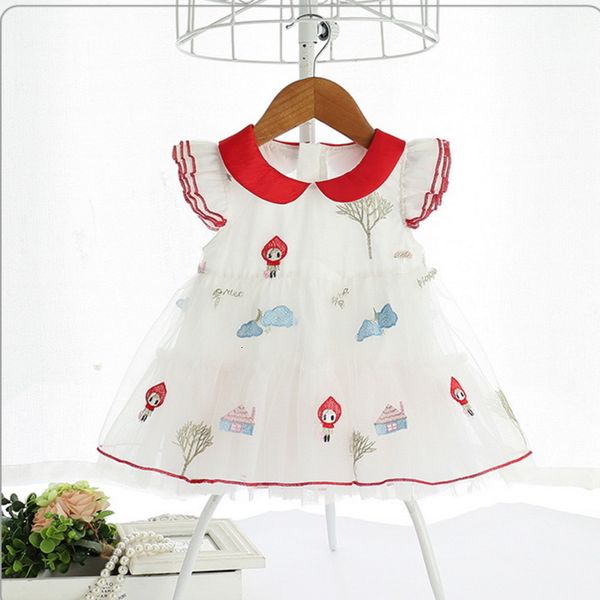 girl's dresses summer babr girls sleeves red peter pan collar embroidery princess kids clothes e9226 s5c9, Red;yellow
girl's dresses summer babr girls sleeves red peter pan collar embroidery princess kids clothes e9226 s5c9, Red;yellow