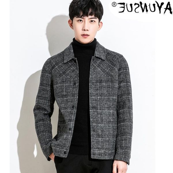 wool jacket 2021 men, plaid jacket, double sided basil, and kj, spring summer men's & blends, Black
wool jacket 2021 men, plaid jacket, double sided basil, and kj, spring summer men's & blends, Black