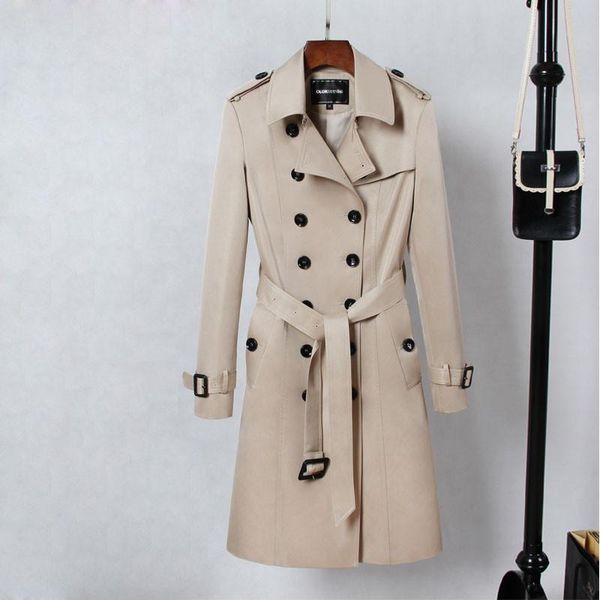 women's trench coats england style khaki color coat women turn down collar double breasted slim long outerwear 2021 autumn winter, Tan;black
women's trench coats england style khaki color coat women turn down collar double breasted slim long outerwear 2021 autumn winter, Tan;black