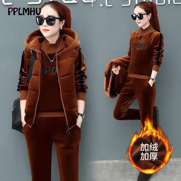 women's jumpsuits & rompers plus size thicken zip vest sweatsuit pants 3 piece suit casual letter embroidery velvet tracksuit solid st, Black;white
women's jumpsuits & rompers plus size thicken zip vest sweatsuit pants 3 piece suit casual letter embroidery velvet tracksuit solid st, Black;white