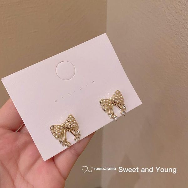 stud high sense s925 silver needle bowknot pearl earrings for women exquisite atmosphere retro accessories a253, Golden;silver
stud high sense s925 silver needle bowknot pearl earrings for women exquisite atmosphere retro accessories a253, Golden;silver