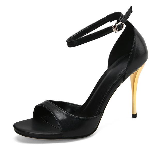 sandals acedichy 2022 spring gold heel shoes novelty style modern luxury sheepskin buckle strap designer custom version 9.5cm, Black
sandals acedichy 2022 spring gold heel shoes novelty style modern luxury sheepskin buckle strap designer custom version 9.5cm, Black