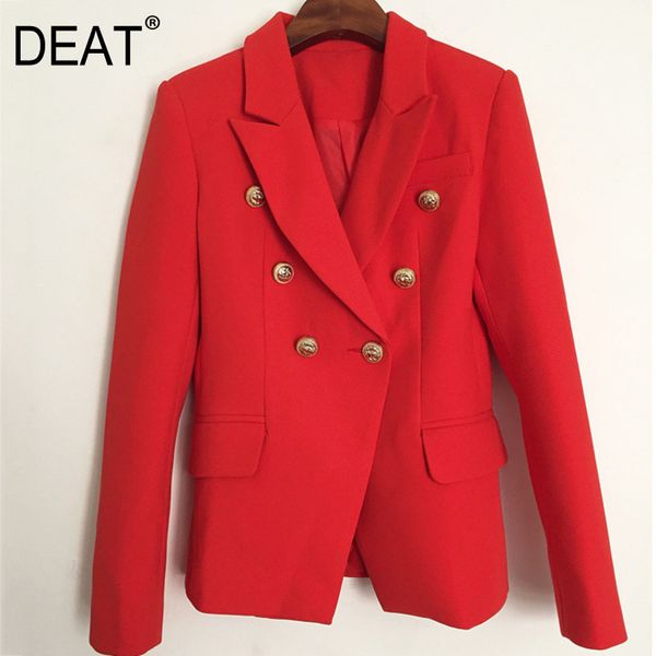 spring autumn notched collar red double breasted temperament button slim blazer women coat mg526 210525, White;black
spring autumn notched collar red double breasted temperament button slim blazer women coat mg526 210525, White;black