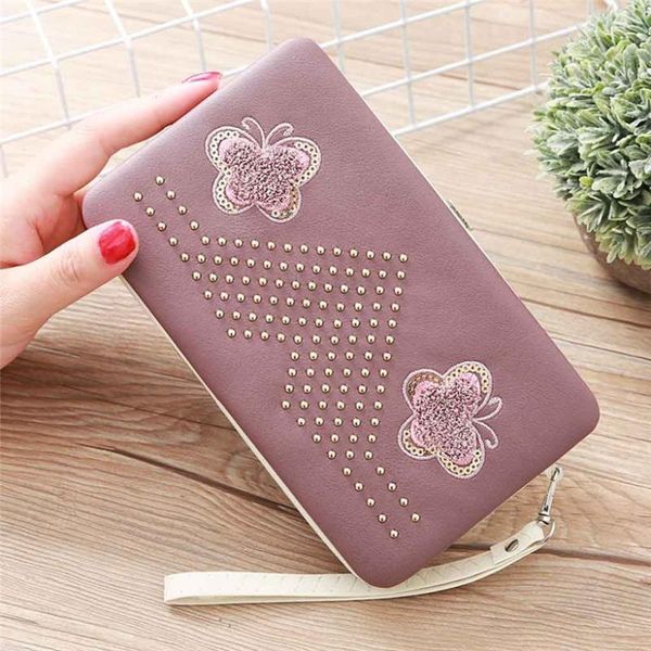 wallets 2021 long women wallet butterfly lunch box female case phone pocket pouch handbag women's purse carteira femme, Red;black
wallets 2021 long women wallet butterfly lunch box female case phone pocket pouch handbag women's purse carteira femme, Red;black
