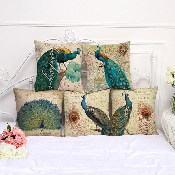 peacock cushion cover cotton linen decorative pillowcase chair seat square 45x45cm pillow home living textile cushion/decorative
peacock cushion cover cotton linen decorative pillowcase chair seat square 45x45cm pillow home living textile cushion/decorative
