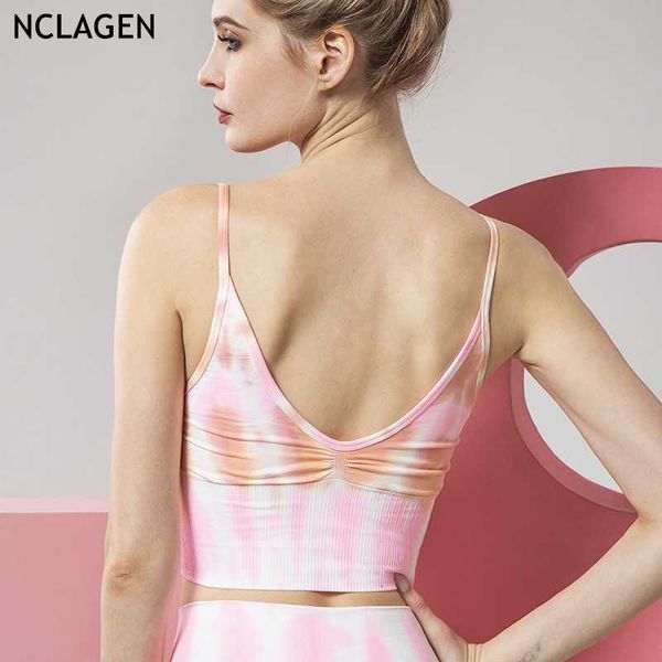 seamless sports bra printing tie-dyed high impact yoga push-up gym underwear padded running tank breathable workout halter clothing, White;black
seamless sports bra printing tie-dyed high impact yoga push-up gym underwear padded running tank breathable workout halter clothing, White;black