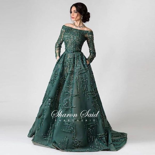 party dresses luxury dubai emerald green evening long sleeve elegant off shoulder arabic women muslim formal dress wedding gowns, White;black
party dresses luxury dubai emerald green evening long sleeve elegant off shoulder arabic women muslim formal dress wedding gowns, White;black