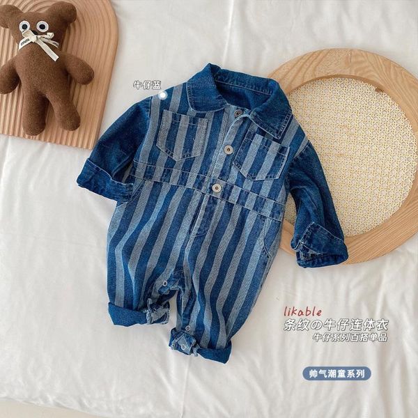 jumpsuits infant girls boys spring full sleeve outwear denim striped toddler kids baby overalls rompers 0-24m, Blue
jumpsuits infant girls boys spring full sleeve outwear denim striped toddler kids baby overalls rompers 0-24m, Blue