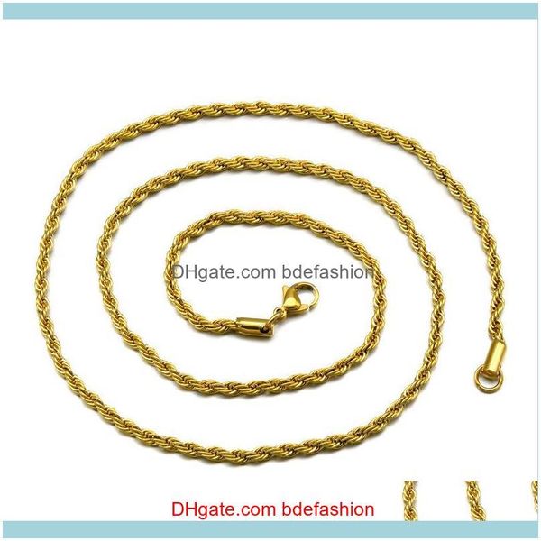 chains necklaces & pendants jewelrym thick 60cm long stainless steel solid rope gold sier plated hip hop twisted chain necklace for mens dro, Silver
chains necklaces & pendants jewelrym thick 60cm long stainless steel solid rope gold sier plated hip hop twisted chain necklace for mens dro, Silver