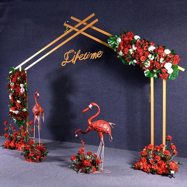 party decoration wrought iron arch wedding geometric decorative bracket outdoor scene layout european floral props
party decoration wrought iron arch wedding geometric decorative bracket outdoor scene layout european floral props