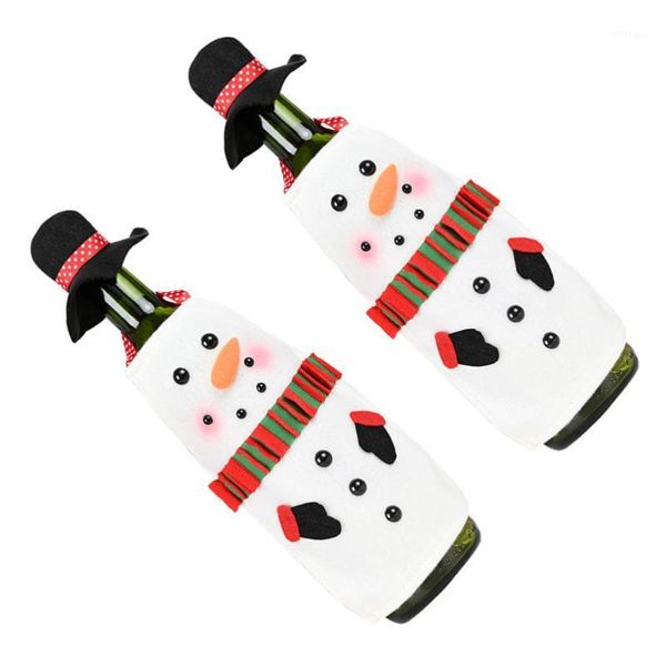 christmas decorations 2 sets creative bottle hat and apron snowman design red cover fabric cap xmas party orname
christmas decorations 2 sets creative bottle hat and apron snowman design red cover fabric cap xmas party orname
