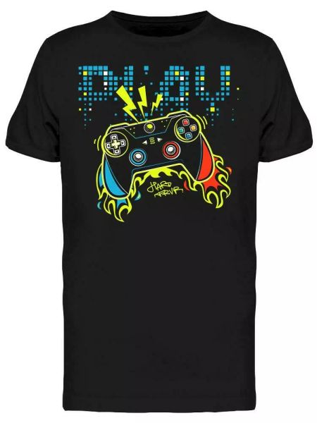 play hard frvr tee men's -image by shutterstock, White;black