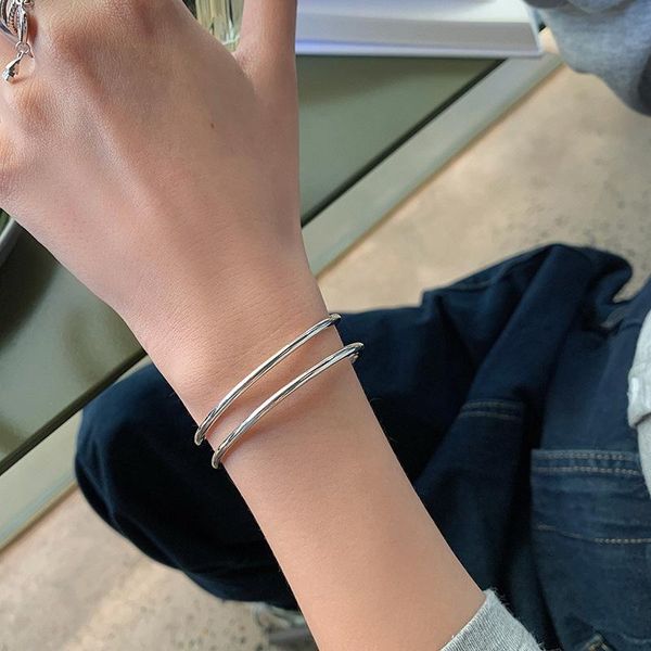 bangle woman silver jewelry bracelet fashion female bangles women double adjustable open women's bracelets retro accessories, Black
bangle woman silver jewelry bracelet fashion female bangles women double adjustable open women's bracelets retro accessories, Black