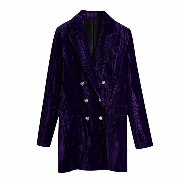 women's suits & blazers elegant purple velvet dress coat cardigan double breasted jacket long sleeve turn down collar crop y04h, White;black
women's suits & blazers elegant purple velvet dress coat cardigan double breasted jacket long sleeve turn down collar crop y04h, White;black