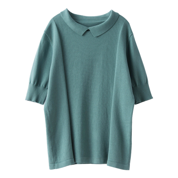 women's t-shirt cotton and linen lapel knitted short-sleeved 21 style solid color casual half-sleeved pure top, White
women's t-shirt cotton and linen lapel knitted short-sleeved 21 style solid color casual half-sleeved pure top, White