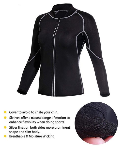 tracksuits sweat women's potential wicking fabric neoprene self heating sweatsuit long sleeves, Gray
tracksuits sweat women's potential wicking fabric neoprene self heating sweatsuit long sleeves, Gray