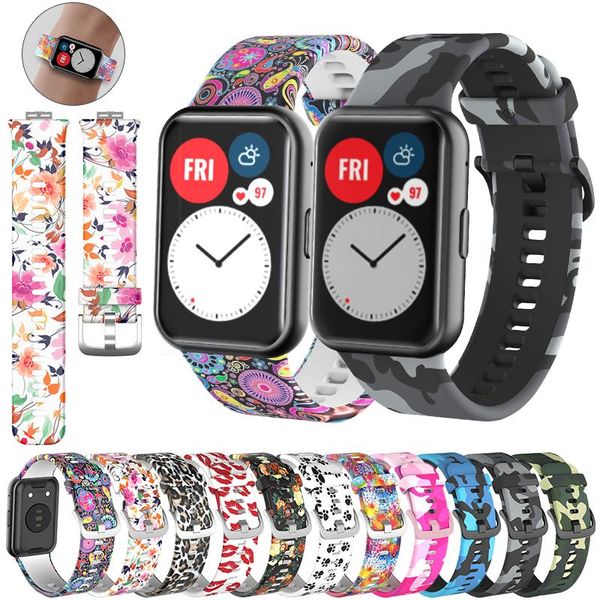 watch bands silicone watchband strap for huawei fit smartwatch replacement colorful fashion printing wristband bracelet accessories, Black;brown
watch bands silicone watchband strap for huawei fit smartwatch replacement colorful fashion printing wristband bracelet accessories, Black;brown