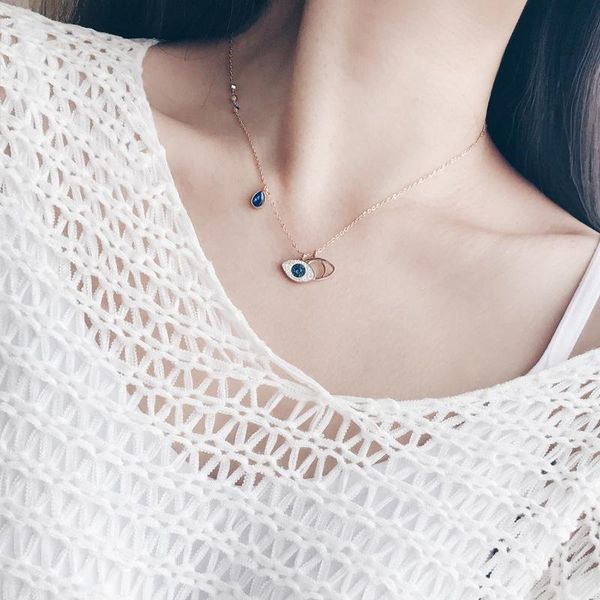 pendant necklaces devil's eye gem necklace women's non-fading design clavicle chain online influencer refined niche personality cr, Silver
pendant necklaces devil's eye gem necklace women's non-fading design clavicle chain online influencer refined niche personality cr, Silver