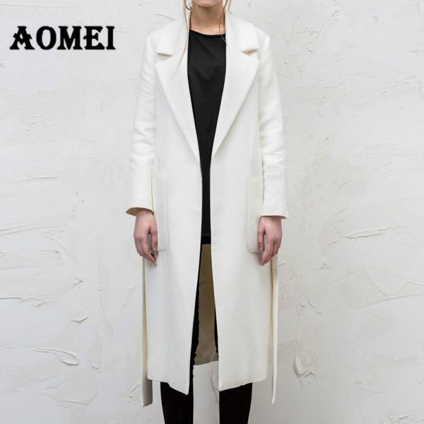 women wool coats white with waistband solid long trench winter lady outerwear clothes autumn fall cardigan overcoat cape jackets 210416, Black;brown
women wool coats white with waistband solid long trench winter lady outerwear clothes autumn fall cardigan overcoat cape jackets 210416, Black;brown