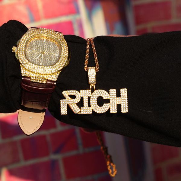 pendant necklaces hip hop cubic zirconia paved bling iced out solid rich pendants necklace for men rapper jewelry gold color drop, Silver
pendant necklaces hip hop cubic zirconia paved bling iced out solid rich pendants necklace for men rapper jewelry gold color drop, Silver