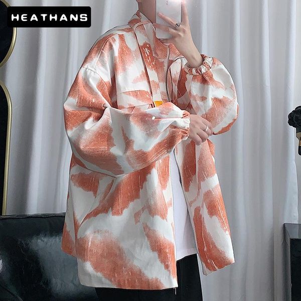 men's jackets men spring autumn jacket mens japanese tie-dye oversized loose zipper male handsome casual korean style stand coat ijrg, Black;brown
men's jackets men spring autumn jacket mens japanese tie-dye oversized loose zipper male handsome casual korean style stand coat ijrg, Black;brown