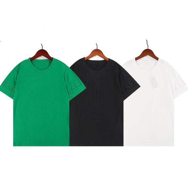 22ss summer men's t-shirts short sleeve pure cotton mens women's tees polos brand casual black white green classic 3 colour t-shir, White;black
22ss summer men's t-shirts short sleeve pure cotton mens women's tees polos brand casual black white green classic 3 colour t-shir, White;black