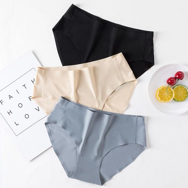 women's panties ice silk seamless underwear women solid color mid waist ultra thin breathable briefs cotton crotch quick drying, Black;pink
women's panties ice silk seamless underwear women solid color mid waist ultra thin breathable briefs cotton crotch quick drying, Black;pink