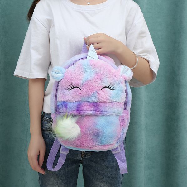 winter plush backpack unicorn cartoon cute schoolbag kindergarten princess travel leisure bag
winter plush backpack unicorn cartoon cute schoolbag kindergarten princess travel leisure bag