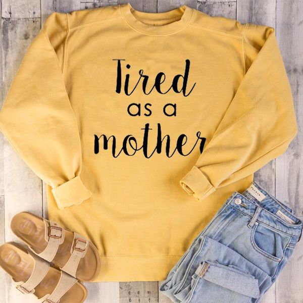 women's hoodies & sweatshirts tired as a mother crewneck sweatshirt women causal pullove harajuku autumn pure cotton jumper mom life o, Black
women's hoodies & sweatshirts tired as a mother crewneck sweatshirt women causal pullove harajuku autumn pure cotton jumper mom life o, Black